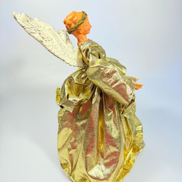 Angel Tree Topper Fontanini italian Style Elegant Gold Vintage Christmas Resin H - Picture 14 of 16